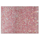 Rose Gold Glitzer Cutting Board Schneidebrett (Vorderseite)