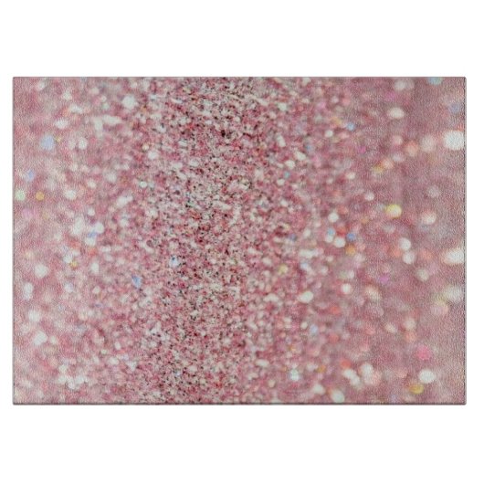 Rose Gold Glitzer Cutting Board Schneidebrett (Vorderseite)