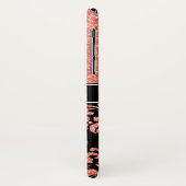 Rose Gold Glitzer Damask Case-Mate iPhone Hülle (Hinten/Links)