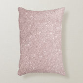 Rose Gold Glitzer Dekokissen (Vorderseite(Vertikal))