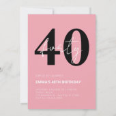 Rose Gold Glitzer Diamantbogen Geburtstag Einladung (Rückseite)