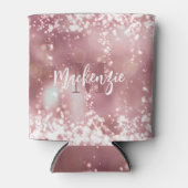 Rose Gold Glitzer Dosenkühler (Vorderseite)