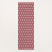 Rose Gold Glitzer Dot Muster Personalisiert Yogamatte (Rückseite)