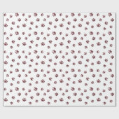 Rose Gold Glitzer Druckmuster Geschenkpapier (Flach)