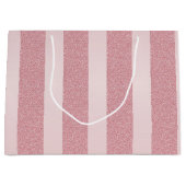 Rose Gold Glitzer Elegante moderne Vorlage Trendy Große Geschenktüte (Vorderseite)