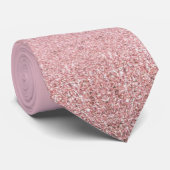 Rose Gold Glitzer Elegante moderne Vorlage Trendy Krawatte (Gerollt)
