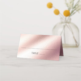 Rose Gold Glitzer Elegante Soft Pink Hochzeit Platzkarte
