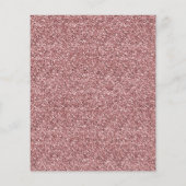 Rose Gold Glitzer Elephant Baby Girl FLYER (Hinten)