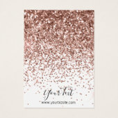 Rose Gold Glitzer Erring Juweliergeschäft (Rückseite)