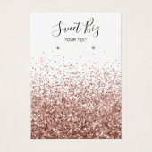 Rose Gold Glitzer Erring Juweliergeschäft (Vorderseite)