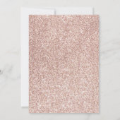 Rose Gold Glitzer Erste Heilige Kommune Save The Date (Rückseite)