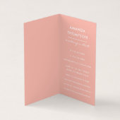 Rose Gold Glitzer Eye Visitenkarten (Innenseite)