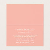 Rose Gold Glitzer Eye Visitenkarten (Innenseite Aufgefaltet)