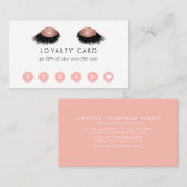 Rose Gold Glitzer Eyes Treuekarte (Vorne/Hinten)