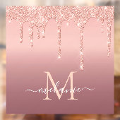 Rose Gold Glitzer Fensterheber für benutzerdefinie Fensteraufkleber (Blatt 2)