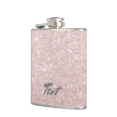 Rose Gold Glitzer Flachmann (Links)