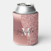 Rose Gold Glitzer Foil Dosenkühler (Kanne Rückseite)