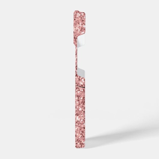 Rose Gold Glitzer Foil iPhone Hülle (Linke Seite)
