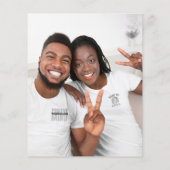 Rose Gold Glitzer Foto Verlobung Dank (Rückseite)