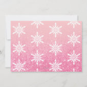 Rose Gold Glitzer Frohe Weihnachten Custom Foto (Rückseite)