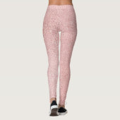 Rose Gold Glitzer funkeln Leggings (Rückseite)