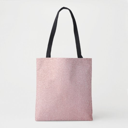 Rose Gold Glitzer funkeln Tasche (Vorderseite)