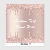 Rose Gold Glitzer Funkelnd, Aufkleber für benutzer (Blatt)