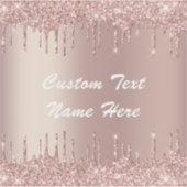 Rose Gold Glitzer Funkelnd, Aufkleber für benutzer (Vorderseite)