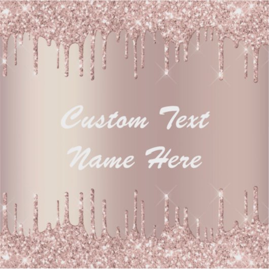 Rose Gold Glitzer Funkelnd, Aufkleber für benutzer (Vorderseite)