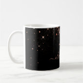 Rose Gold Glitzer Funkelnd Elegantes Glamour Scrip Kaffeetasse (Links)