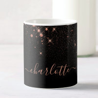 Rose Gold Glitzer Funkelnd Elegantes Glamour Scrip