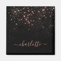 Rose Gold Glitzer Funkelnd Elegantes Glamour Scrip