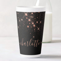 Rose Gold Glitzer Funkelnd Elegantes Glamour Scrip