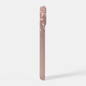 Rose Gold Glitzer Funkelnd iPhone-Fall iPhone 15 Hülle (Rechte Seite)