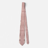 Rose Gold Glitzer Funkelnd Neck Tie Krawatte (Vorderseite)