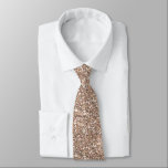 Rose Gold Glitzer Funkelnd Neck Tie Krawatte<br><div class="desc">Rose Gold Funkelnd Neck Tie</div>