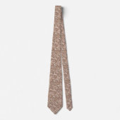 Rose Gold Glitzer Funkelnd Neck Tie Krawatte (Vorderseite)