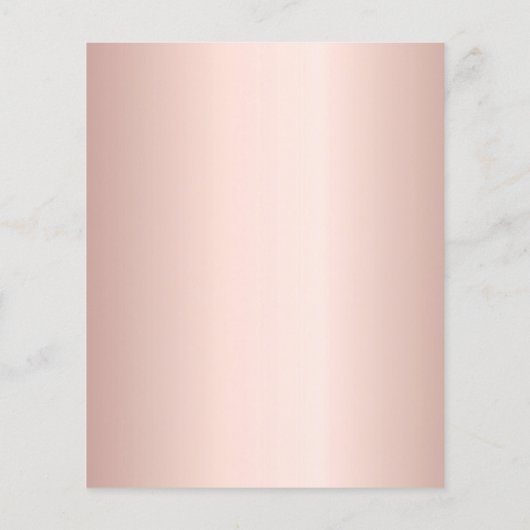 Rose Gold Glitzer Geburtstagseinladung (Rückseite)