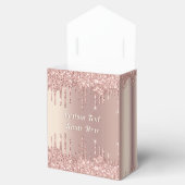 Rose Gold Glitzer-Geschenkboxen mit benutzerdefini Geschenkschachtel (Geöffnet)