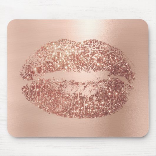 Rose Gold Glitzer Giro del Malcantone Mousepad (Vorne)