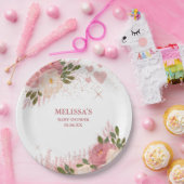 Rose Gold Glitzer Glam Custom Pappteller (Party)
