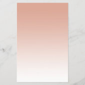 Rose Gold Glitzer Glam Party Paper Menü (Hinten)
