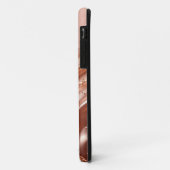 Rose Gold Glitzer Halb - Glitzer Fall Case-Mate iPhone Hülle (Hinten/Links)
