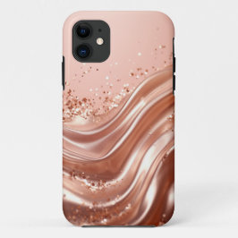 Rose Gold Glitzer Halb - Glitzer Fall Case-Mate iPhone Hülle