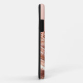 Rose Gold Glitzer Halb - Glitzer Fall Case-Mate iPhone Hülle (Hinten/Rechts)