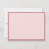 Rose Gold Glitzer Handgeschriebener Skriptname Ele Mitteilungskarte (Rückseite)