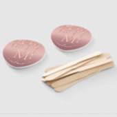 Rose Gold Glitzer Handlüfter für benutzerdefiniert Fächer (Non-assembled)