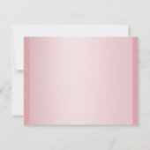 Rose Gold Glitzer Handschrift Mongram Vorlage (Rückseite)