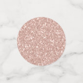 Rose Gold Glitzer Happy Birthday Konfetti (Klein Vorderseite)