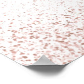 Rose Gold Glitzer Heilige Kommune Begrüßungszeiche Poster (Ecke)